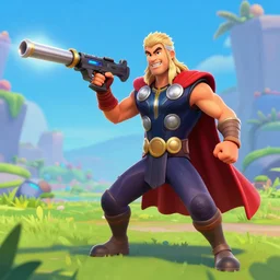 photo of Thor playing fortnite with zucc