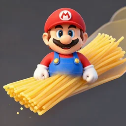 mario spaghetti, product photo