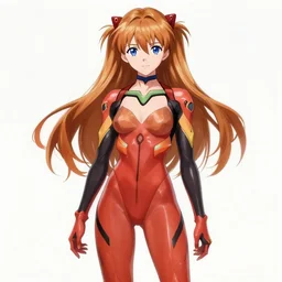 “ anime cute and beautiful full body female, evangelion asuka, highly intricate detailed, advanced digital anime art ”
