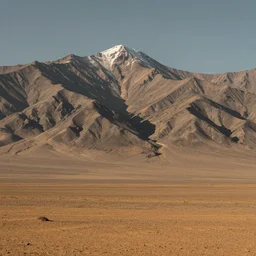photo of tall mountains rising from the plains of mars