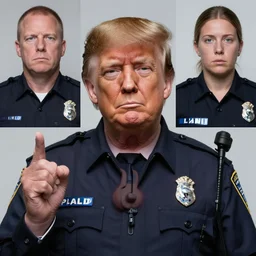 lapd police suspect photoshot of trump