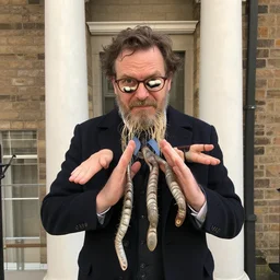 “ an octopussy with 8 hands”