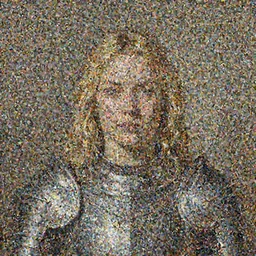 masterpiece head-on symmetrical centered painted portrait, Imogen Poots as a paladin, blonde hair, plate armour, in the style of Kuvshinov ilva, Repin, Craig Mullins
