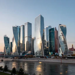 moscow city landscape in future