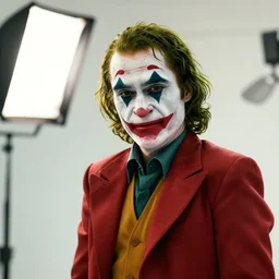 bright studio setting, crisp quality and light reflections, unreal engine 5 quality render, photorealistic portrait, highly detailed, still photo of the joker, studio lighting