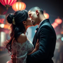 photography of south east asian couples kissing each other, deep focus, d & d, volumetric light, colourful, sharp, detailed, digital painting by rolf armstrong, jeremy lipkin and michael garmash, rob rey and kentaro miura style, pinterest behance top picks