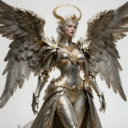 cyberpunk archangel, rococo, photorealistic, highly detailed, magick, technology, sigils, circuitry,