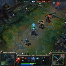 a screenshot from starcraft 2, rts game, professional match, protoss and zerg