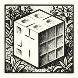 woodcut print of the default cube in a garden, kuvshinov • chill • snatti 8 9 • guweiz • aenami • sylar 1 1 3 • lofi • lofi • arsenixc • seerlight • anime scenery • anime rain • akihabara • asabinart • lofi wallpaper • japanese wallpaper, cheeryblossom