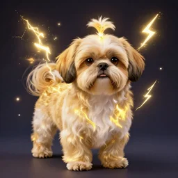 Golden Lightning Shih Tzu Powers Arcane Magic