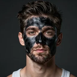 justin trudreau with black paint on face
