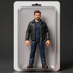 gary barlow action figure, figurine, product photo, realistic