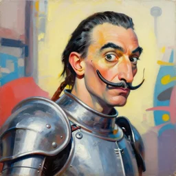 greg manchess portrait painting of armored salvador dali as overwatch character, medium shot, asymmetrical, profile picture, organic painting, sunny day, matte painting, bold shapes, hard edges, street art, trending on artstation, by huang guangjian, gil elvgren, ruan jia, randy vargas, greg rutkowski