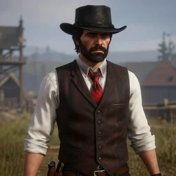 Patrick Bateman in Red Dead Redemption 2