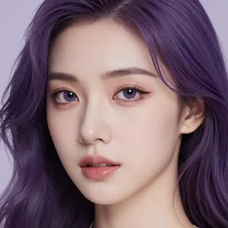 beautiful girl with, purple hair, soft lighting, realistic wide angle, wonderful lips and eyes, white skin, sharp focus, 8 k high, 6 4 megapixel, insanely detailed, intricate, elegant, art by artgerm and wlop