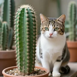 a fcactus - cat - hybrid, plant - animal, animal photography