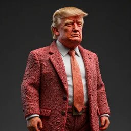 a statue of donald trump made out of ground beef, beautiful detailed intricate insanely detailed octane render, unreal engine, trending on artstation, 8 k artistic photography, photorealistic, cinematic light, chiaroscuro, award - winning, masterpiece, raphael, caravaggio, beksinski, giger