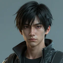 realistic portrait of yasuho hiros as a cyberpunk, featured on cgsociety, matte painting, in focus