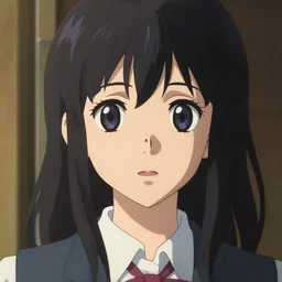 high quality anime visual portrait of maki nishikino. art by makoto shinkai, crunchyroll, pixiv, danbooru, hd, cinematic still, detailed anime face, digital art, cel shading, vivid colors, ambient lighting