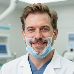 a highly detailed gummy portrait of a dentist, james gurney, james jean