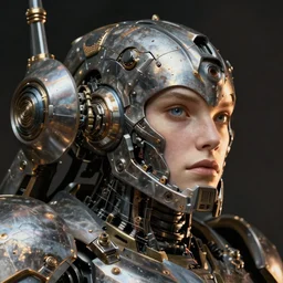 hyper realistic portrait of warhammer android machine cinematic, artstation, cgsociety, full head, greg rutkowski, james gurney, mignola, craig mullins, brom