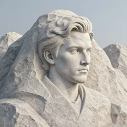 ethan hawke carved from a stone mountain