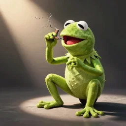 kermit the frog doing crack