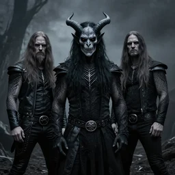 krampus black metal band photography