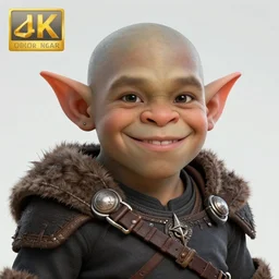 a detailed portrait of a cute orc boy smiling, fantasy art illustration, incredibly highly detailed and realistic, 8 k, sharp focus