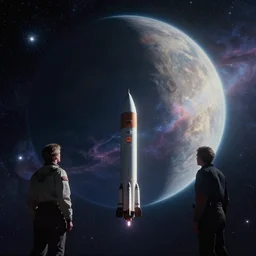 🌒 🚀🪐☄💫🌌🔭 by robert mccall, john berkey and ralph mcquarrie, establishing shot, cinematic, octane, unreal engine, 1 6 k, volumetric light, ray traced lighting