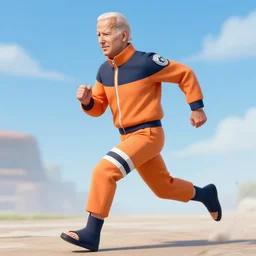 joe biden does the naruto run