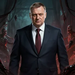 andrzej duda in a horror game, official artwork