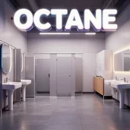 octane render weta digital 8 0 s movie poster vaporwave aesthetic meeting restroom 4 d showcase demoreel