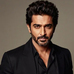 portrait of Dhanush in the style of Mario Testino, detailed, 82 mm sigma art