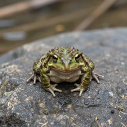 funny toad water, rock above