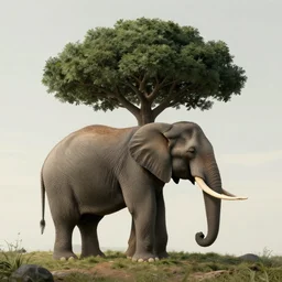 is in an elephant or is it a tree? purpose driven life by salvadore magritte, extremely high detail, 8 k