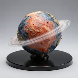 diorama model of the shape of the universe