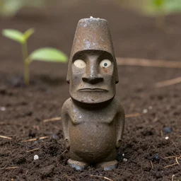 moai seedling, angry