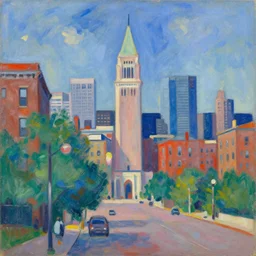 city of boston, painted by matisse, digital painting, 4 k
