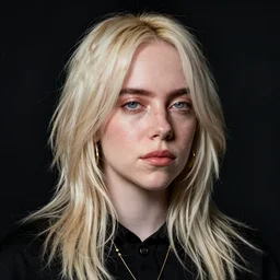 portrait of billie eilish by gustave baumann