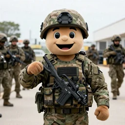 funny mascot of special operations service