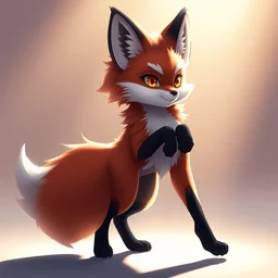 an anthropomorphic modern fox with a fluffy tail, backlighting, trending on artstation, digital art, furry art, trending on furaffinity, fantasy art, by kawacy