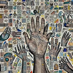 a study on hands, in the style of brad kinkle,