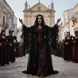 Puglia, Italy midsommar satanic ritual, spiritual, movie still, photograph, realistic, hyper detailed