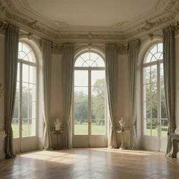 interior of a beautiful mansion with large windows, matte painting by sylvain sarrailh, artstation