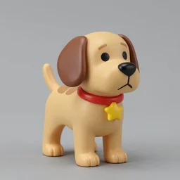 nintendo dog walker, stop motion vinyl action figure, plastic, toy, by butcher billy