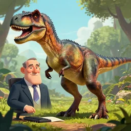 a velociraptor professor