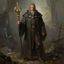 a portrait painting of a male wizard, ultra detailed fantasy, dndbeyond, dnd character portrait, full body, pathfinder, pinterest, art by ralph horsley, dnd, rpg, lotr, behance hd, artstation, deviantart, hdr render in unreal engine 5