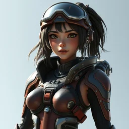 a full body digital concept art by pixar, artgerm, greg rutkowski and alphonse mucha. healthy and charming skin. cyberpunk armor!! space traveller. proportional figure. delicate features. alluring. navigator gear. poster style, ultra realistic. ultra detailed, volumetric light. unreal engine. 8 k.