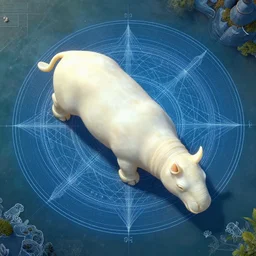 alabaster hippocamp,in the style of Teddy Harvia and Michael Hague and Paul Youll,trending on artstation, exotic lighting aerial view,Avatar The Last Airbender ,sacred geometry,blueprint ,naturalism ,camcorder effect ,